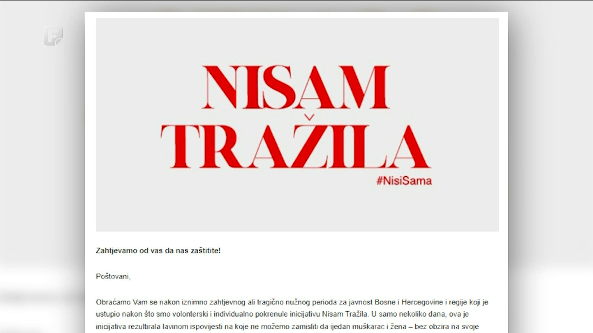 Platforma Nisam tražila: Još treba raditi, neophodno je poboljšanje zakona